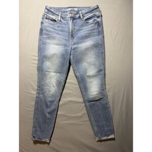 Old Navy Jeans Woman Rockstar Super Skinny Size 6 Light Blue